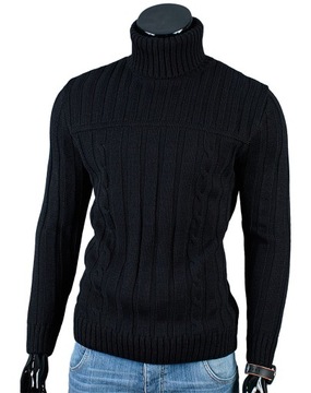 Gruby GOLF Sweter MA22 Czarny__L_PRODUKT_PL