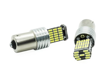 P21W Лампа 45 LED 4014 R5W Ba15S ХОЛОДНЫЙ БЕЛЫЙ