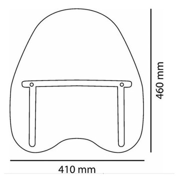 ОКНО ЧОППЕРА HONDA SHADOW VT_125 VT_600 VT_750