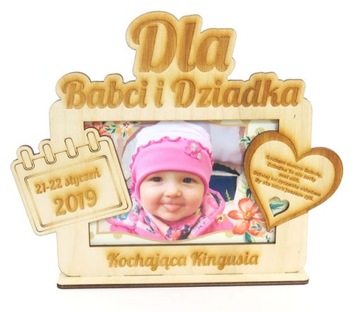RAMKA NA ZDJĘCIE DZIEŃ BABCI DZIADKA PREZENT KU11