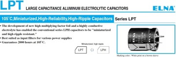 Конденсатор ELNA 30x26, 270 мкФ, 315 В, 105 футов __ [1 шт.]