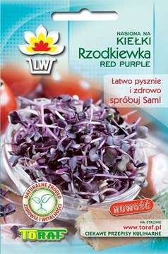 NASIONA NA KIEŁKI - RZODKIEWKA RED PURPLE 10 GRAM