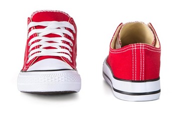 Buty sportowe TRAMPKI tenisówki czerwone