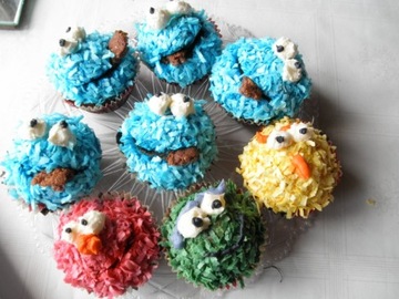 100g Zielona POSYPKA WAFLOWA NA TORT MUFFINKI