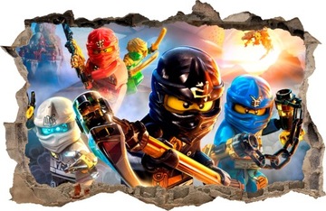 NAKLEJKI NA ŚCIANĘ Dziura LEGO NINJAGO 80 115x75cm