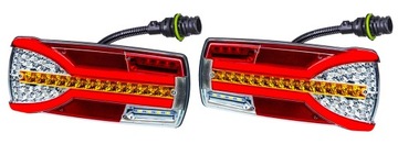 Zestaw Lampy tylne 12/24V leda-neon Lampa uniwersalna tył BUS TIR Rolnicze