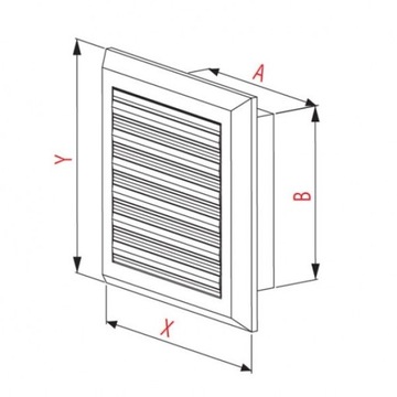 Вентиляционная решетка. 14см x 14см АВЕНТА Т37
