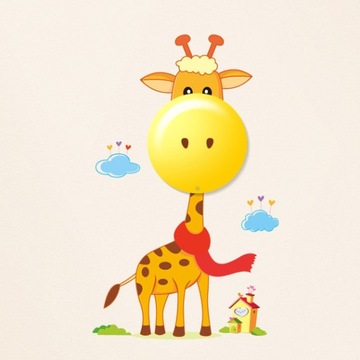 Светодиодный ночник с сенсорной наклейкой GIRAFFE 004