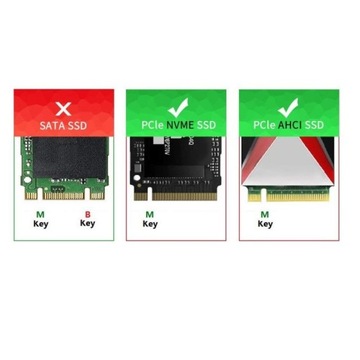 Переходник SSD M.2 NVMe NGFF M Key на PCI-e x16