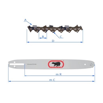 Prowadnica Baribal 40 cm 325