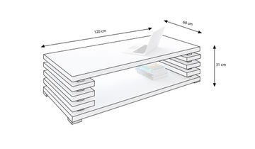 NORT MAT COFFEE TABLE - Журнальный столик GLOSS Modern