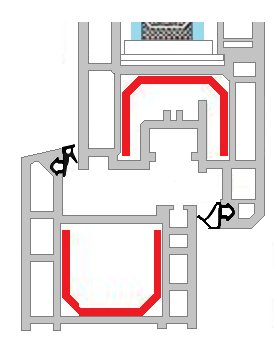 Уплотнитель оконный с-1127 VEKA WEKA