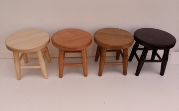 TABORET taborecik DREWNIANY BUKOWY ryczna -MASYWNY