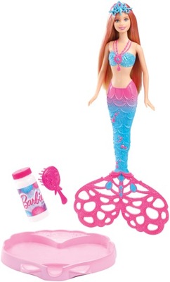 Lalka Barbie CFF49 37 cm syrenka z bankami