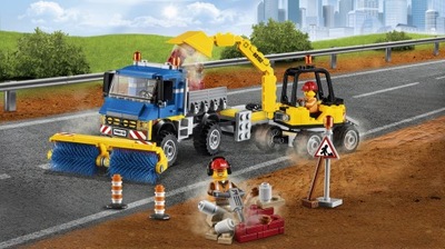 LEGO City 60152 Zamiatacz ulic i koparka