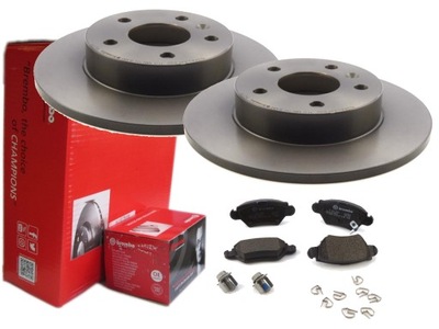 DISCS + PADS BREMBO REAR OPEL ASTRA G ZAFIRA - milautoparts-fr.ukrlive.com