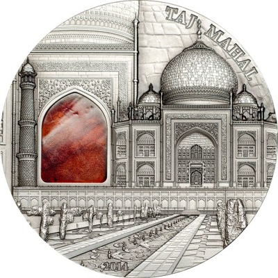 PALAU 10$ Taj Mahal Mineral Art 2 zo Ag999