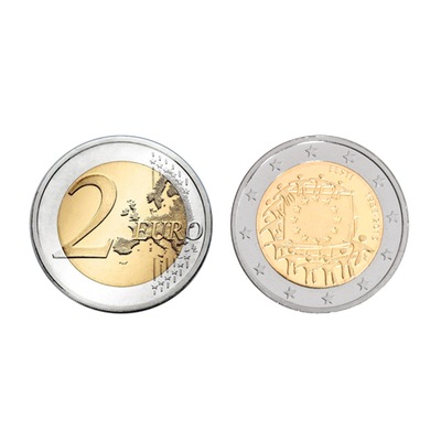 Estonia - 2 Euro - 30 lat Flagi Euro 2015