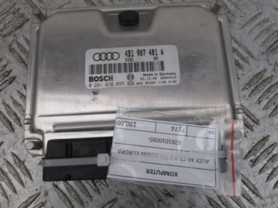 Бортовий комп'ютер 0281010095 audi a6 c5 2.5 tdi 98r фото №1