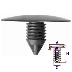 RIVET ZAKOLA RENAULT 19 CLIO KANGOO MASTER A18000 - milautoparts-fr.ukrlive.com