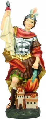 PIĘKNA Figurka Figura Św. Florian PATRON STRAŻAKÓW I KOMINARZY - 73cm wys.
