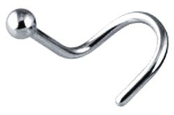 kolczyk do nosa Nostril stud kulka kotwica spirala