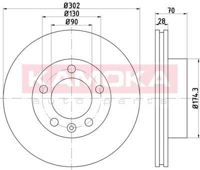 KAMOKA 103293 DISQUE DE FREIN - milautoparts-fr.ukrlive.com