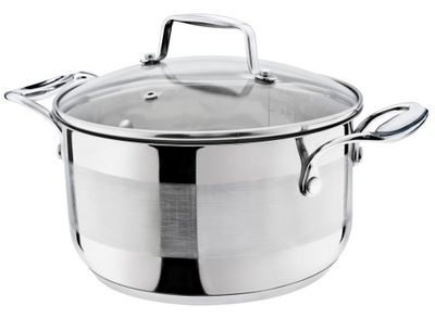 Garnek stalowy 3,4 l 20 cm grube dno indukcja