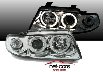 FEUX GRILLES AUDI A4 S4 B5 ANGEL EYES LED C - milautoparts-fr.ukrlive.com