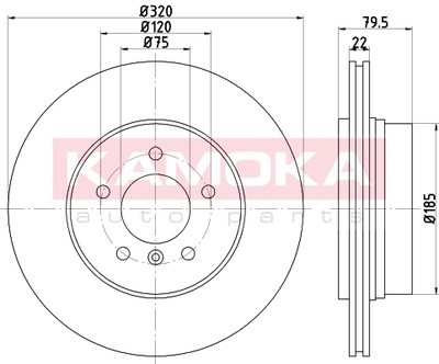 DISC BRAKE PRZED.WENT. 1032594/KAO KAMOKA - milautoparts-fr.ukrlive.com