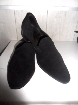 Executive Imperials SLIPPER LOAFERS BLACK SUEDE 42