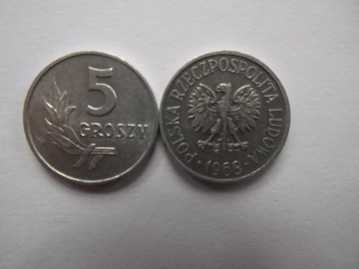 5 groszy 1968 rok mennicza