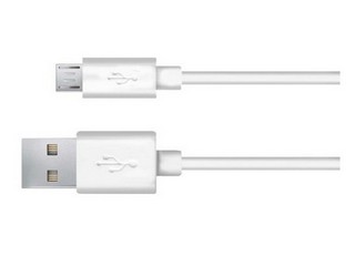 Kabel USB - Micro USB biały 1.8m kamera tablet gsm
