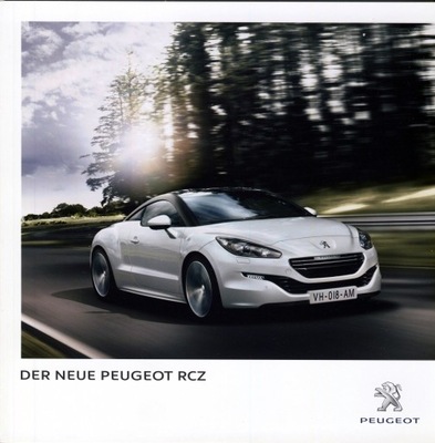 Peugeot RCZ prospekt 2013 Austria 
