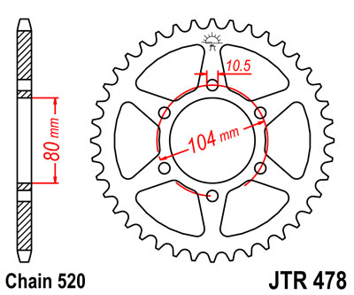 JT PIGNON ARRIÈRE JTR478,43 - milautoparts-fr.ukrlive.com