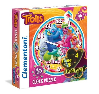 PUZZLE 96 ZEGAR TROLLE TROLLS 23028 CLEMENTONI
