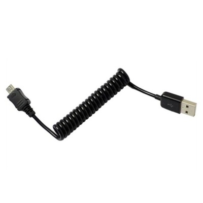 Kabel USB - Micro USB sprężynka spirala 10-100cm