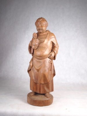 Mnich z kuflem piwa rzeźba 52 cm