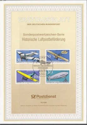 LOTNICTWO SAMOLOTY - ERSTTAGSBLATT NIEMCY