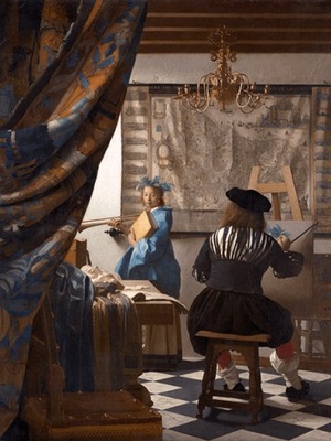 Obraz Alegoria malarstwa - Jan Vermeer - 40x30