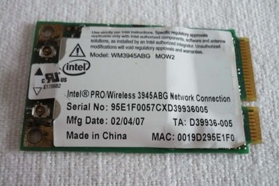 Karta Wi-Fi miniPCIe Intel WM3945ABG