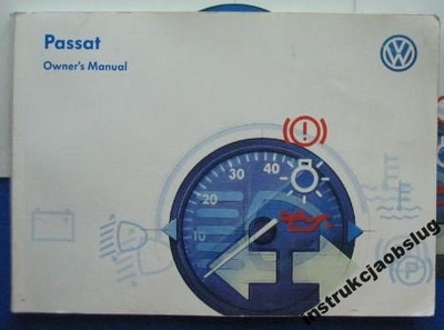 VW Passat B5 instrukcja obsługi angielska książka