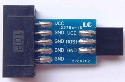Adapter Przejściówka 6PIN - 10PIN AVRISP USBASP
