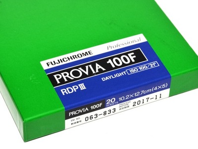 Fuji Fujichrome Provia F 100 4x5 film slajd