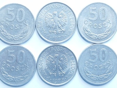 Moneta 50 gr groszy 1973 r b. ładna
