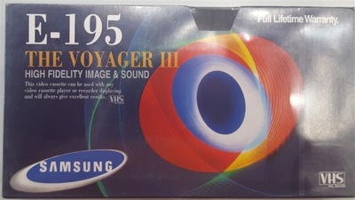 Kaseta Video VHS Samsung 195min E-195 195min