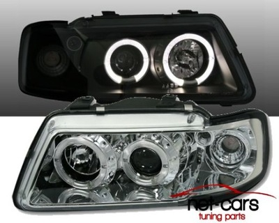 Лампы фары audi a3 s3 8l angel eyes led c фото №1