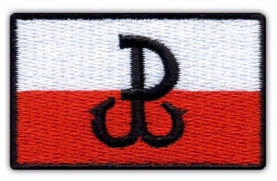 Naszywka - Flaga Polski - POLSKA WALCZĄCA