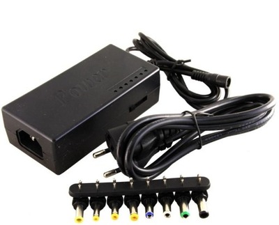 Zasilacz do Laptopa Uniwersalny 96W 12~24V 8 złącz