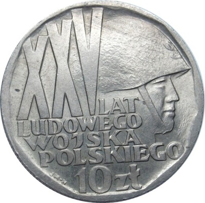 Moneta 10 zł złotych Wojsko Polskie 1968 r piękna